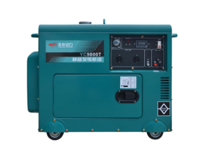 内蒙古玉柴YC9800T低噪音静音款7kw电启动柴油发电机单相220v发电机