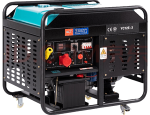 内蒙古玉柴YC12E-3开架式10kw三相380V柴油发电机电启动