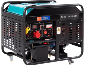 玉柴YC12E-3D开架式10kw等功率双电压单相220V三相380V柴油发电机电启动