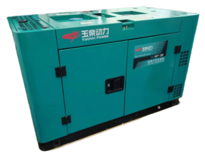 内蒙古玉柴YC18T-3D静音式15kw等功率双电压单相220V三相380V柴油发电机电启动