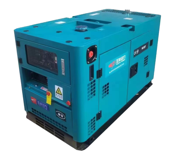 玉柴YC12T低噪音静音款12kw电启动柴油发电机单相220v家用应急发电机(图1)